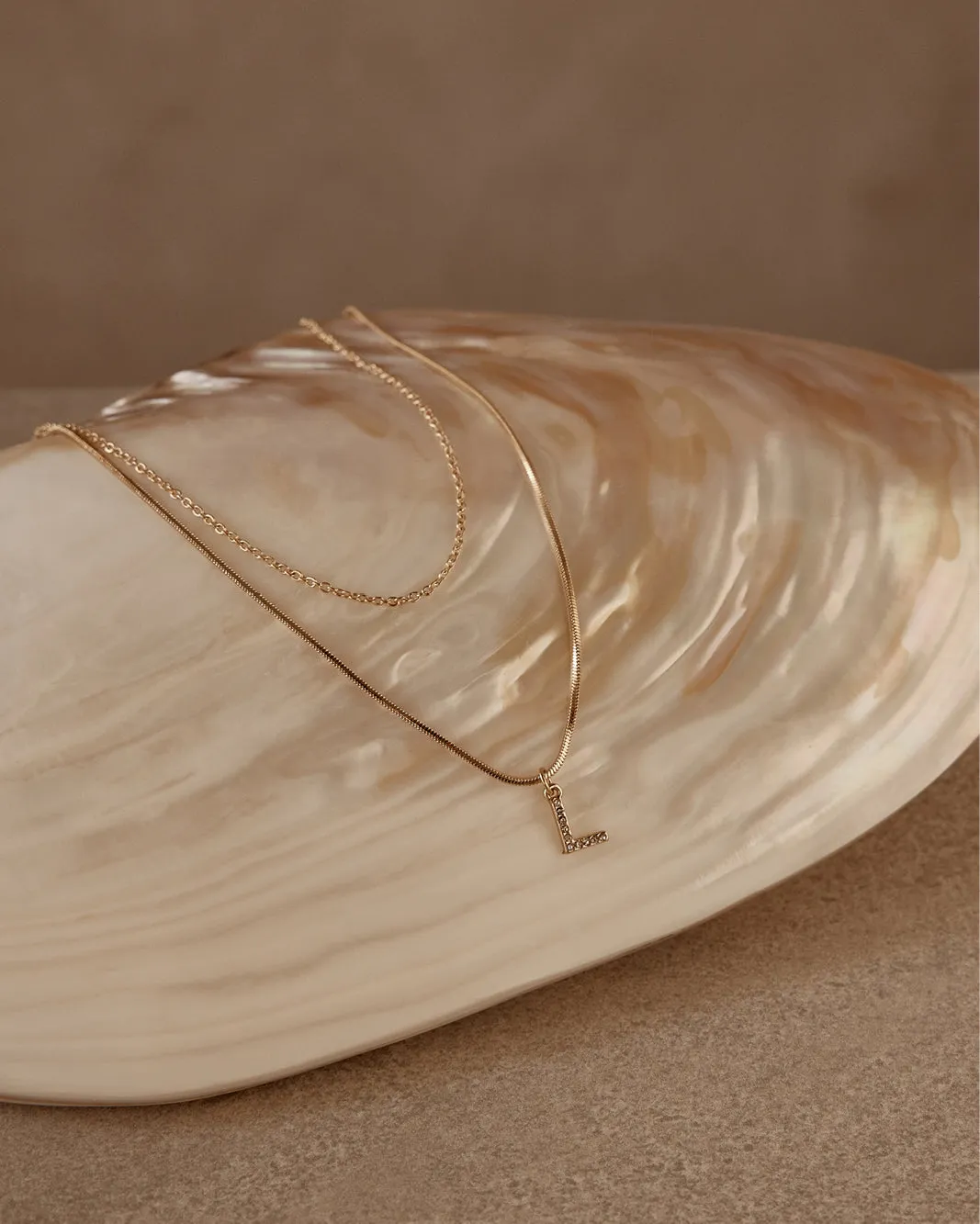 INITIAL NECKLACE - GOLD sold by Billini product image thumbnail 2