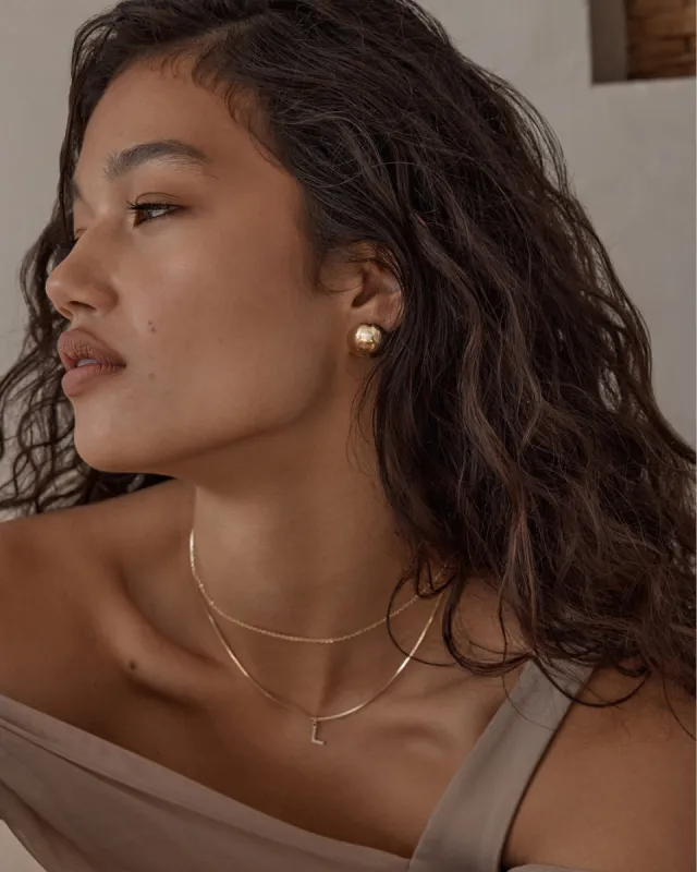 INITIAL NECKLACE - GOLD sold by Billini