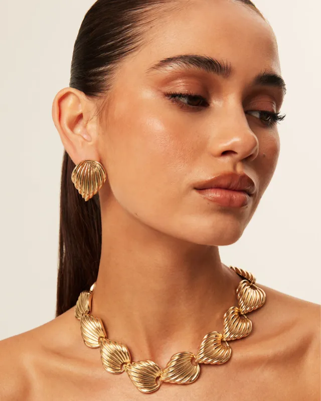 AURORA EARRING - GOLD made by Billini