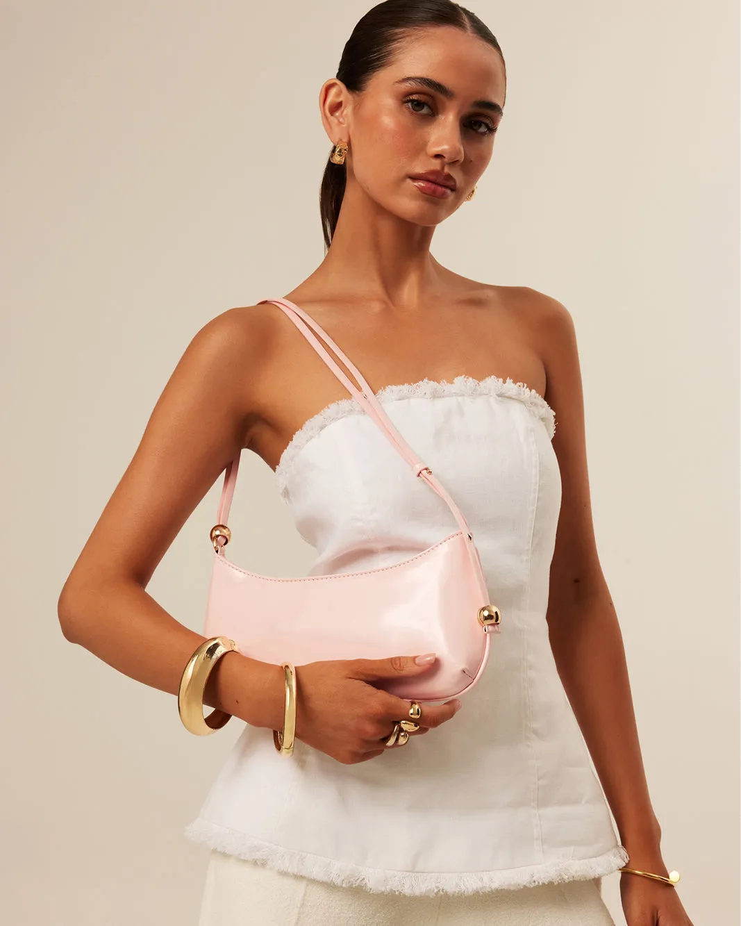 ROSABELLE SHOULDER BAG - ICE PINK PATENT sold by Billini product image thumbnail 2