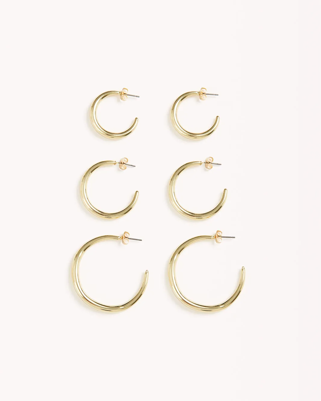 CARISSA EARRINGS 3 PACK - GOLD PLATED 18K sold by Billini product image thumbnail 2