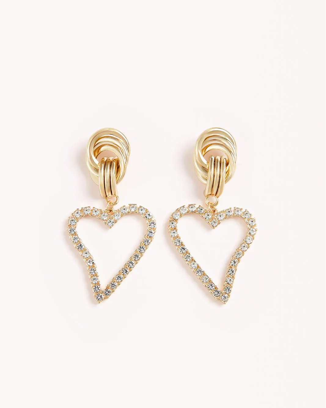 KEELY EARRINGS - GOLD-DIAMANTE sold by Billini