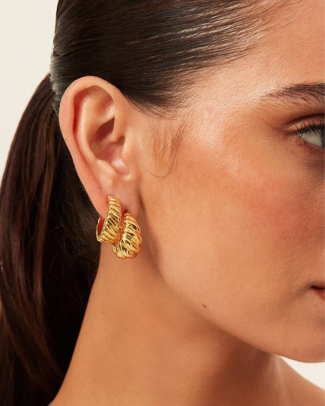 ROCHELLE EARRINGS 2 PACK - GOLD PLATED 18K sold by Billini