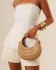 GIANNA HANDLE BAG - NATURAL RATTAN sold by Billini