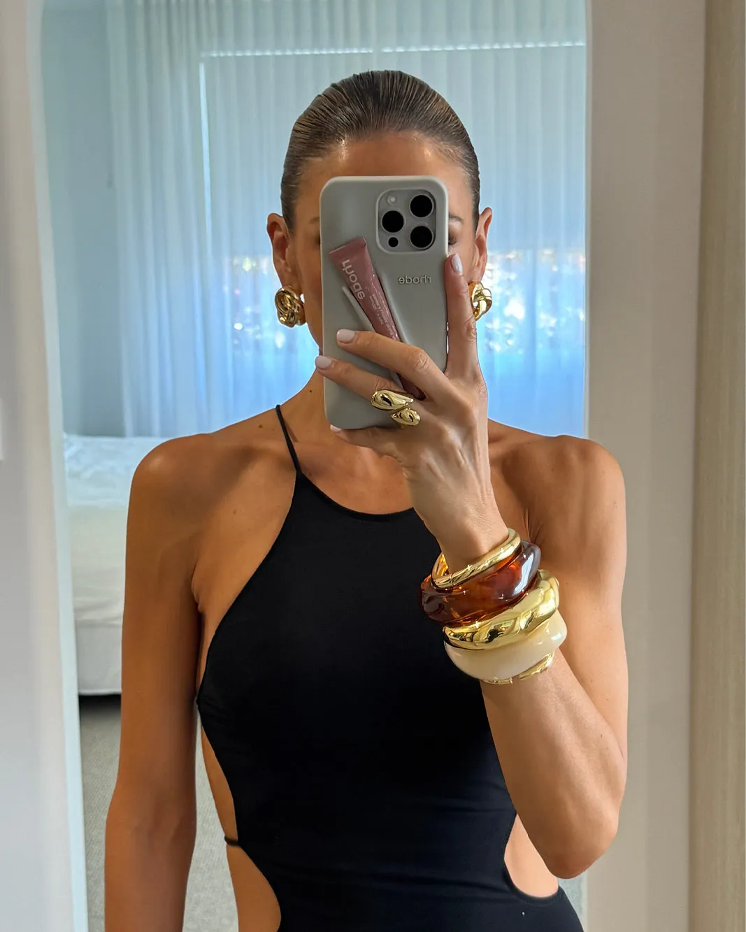 MIRA BANGLE - MOCHA TORT sold by Billini product image thumbnail 3