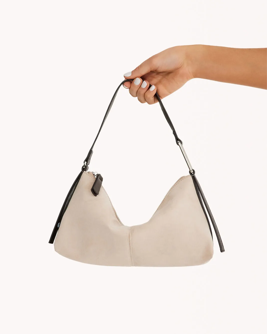 BONNIE SHOULDER BAG - LIGHT BEIGE SUEDE sold by Billini product image thumbnail 2