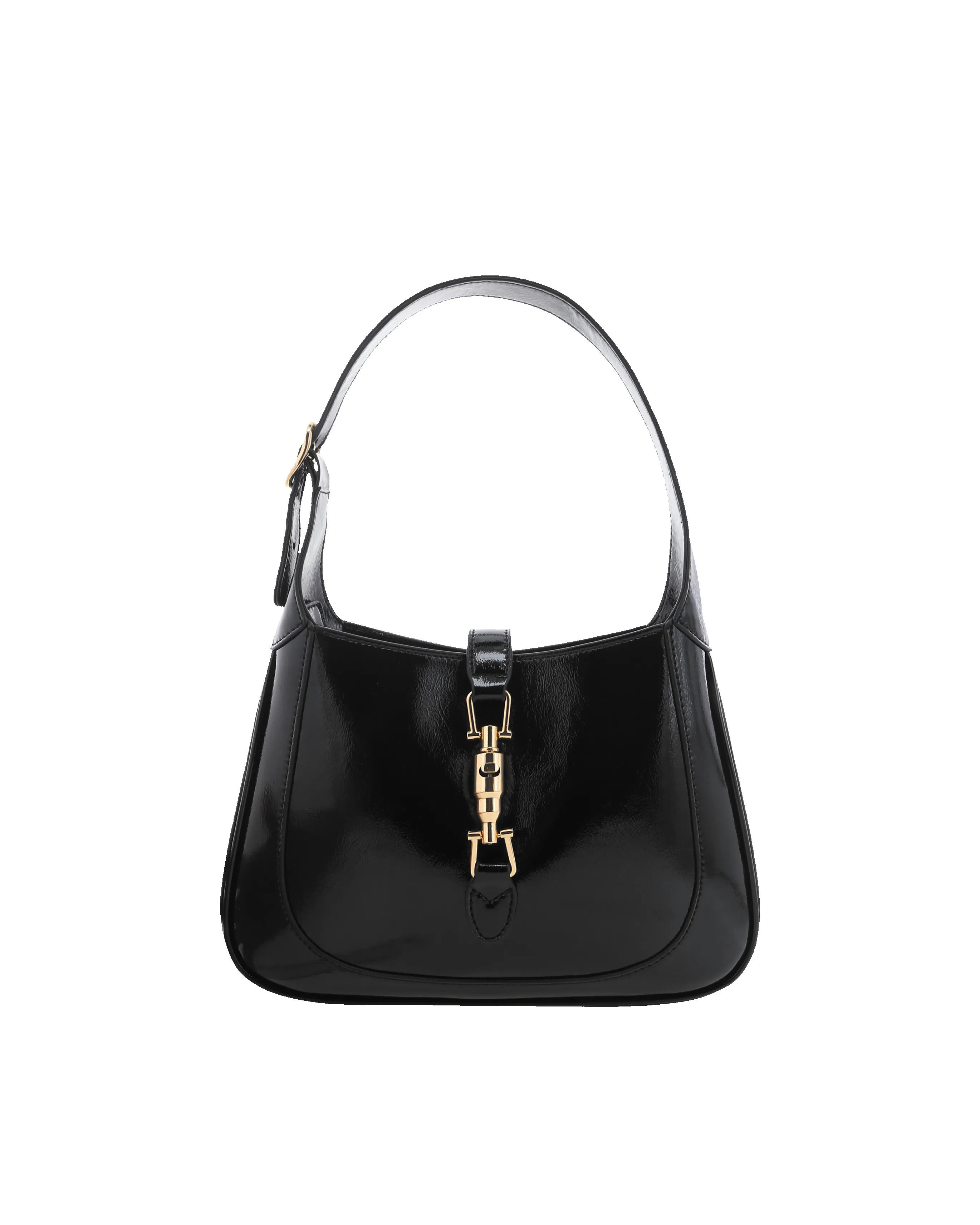 ALIX SHOULDER BAG - BLACK CRINKLE PATENT sold by Billini