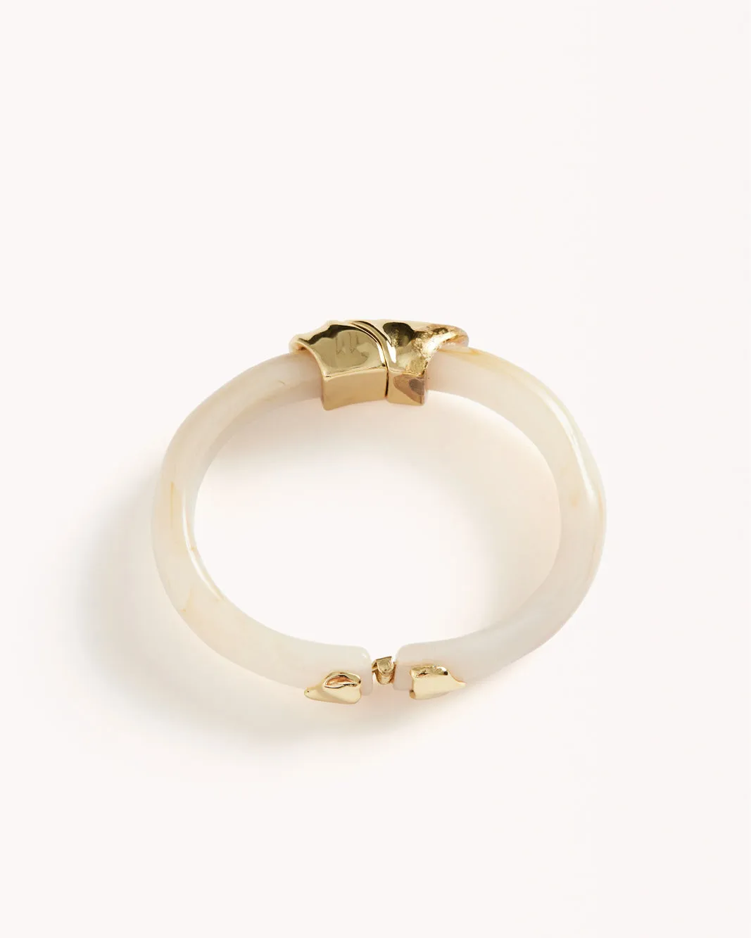 ARIAH BANGLE - CREAM-GOLD PLATED 18K sold by Billini product image thumbnail 3