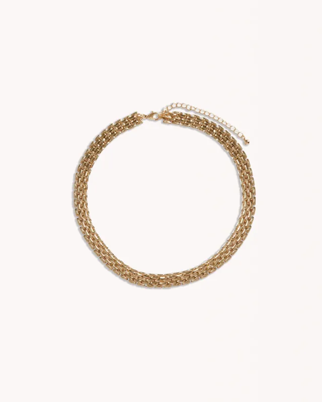 ALINA NECKLACE - GOLD sold by Billini