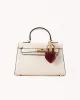 HEART BAG CHARM - GOLD-RED sold by Billini