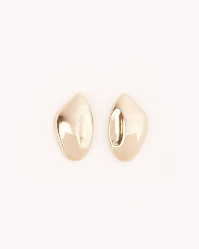 LEIA EARRINGS - GOLD sold by Billini