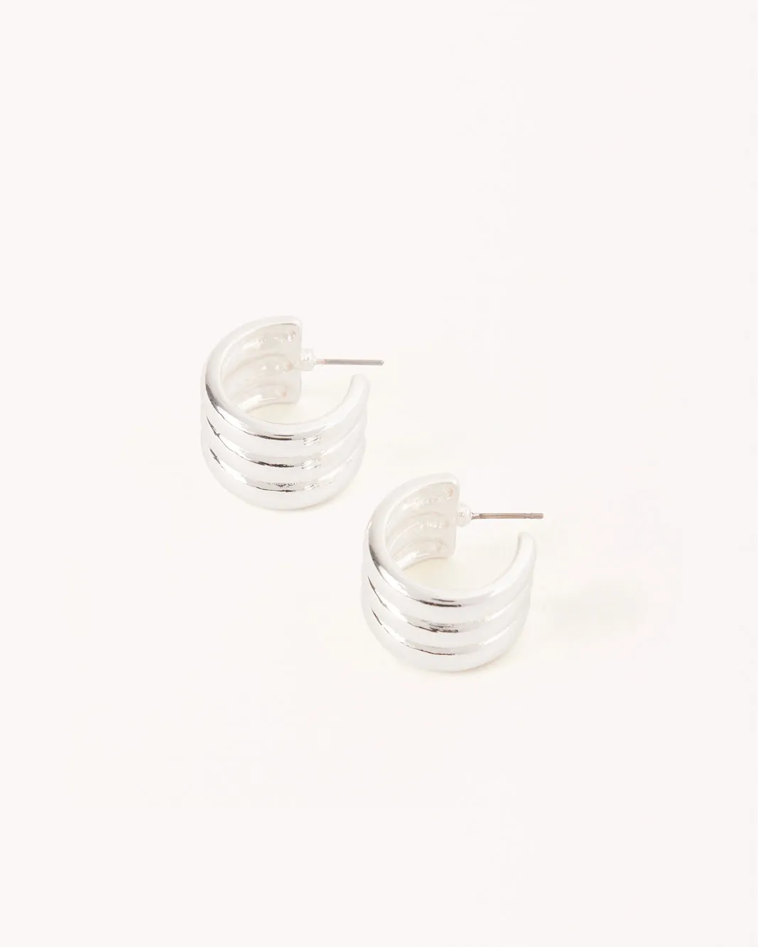 ALEXIS EARRINGS - SILVER sold by Billini product image thumbnail 2
