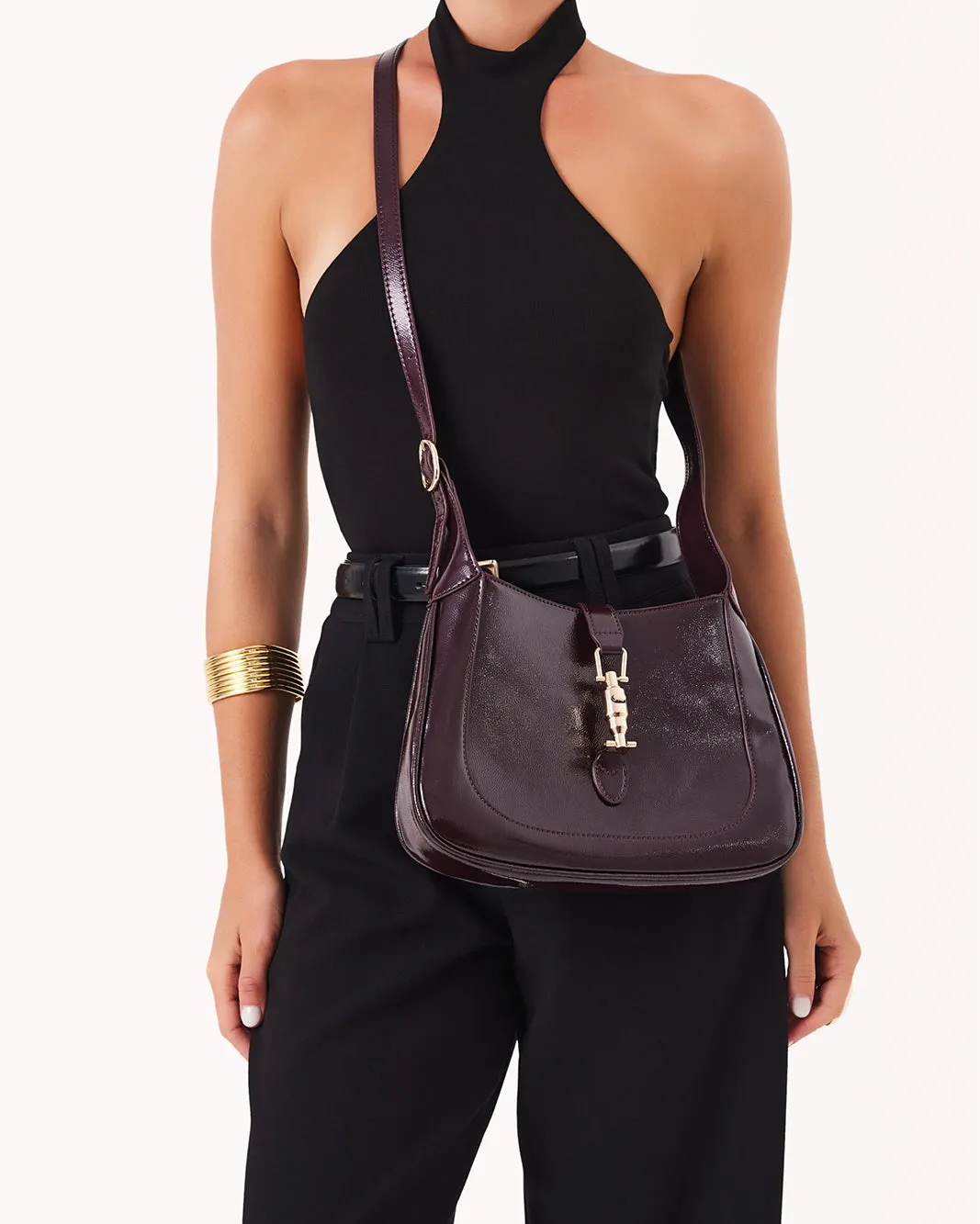 ALIX SHOULDER BAG - MULBERRY CRINKLE PATENT sold by Billini product image thumbnail 3