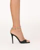 GWENDOLYN - BLACK SATIN-DIAMANTE sold by Billini