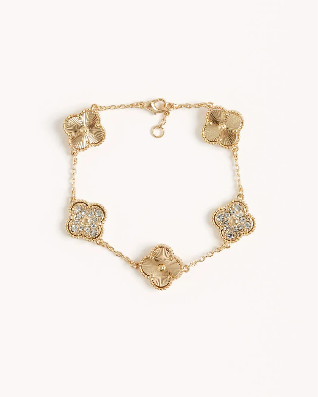 VENETIA BRACELET - GOLD-DIAMANTE sold by Billini