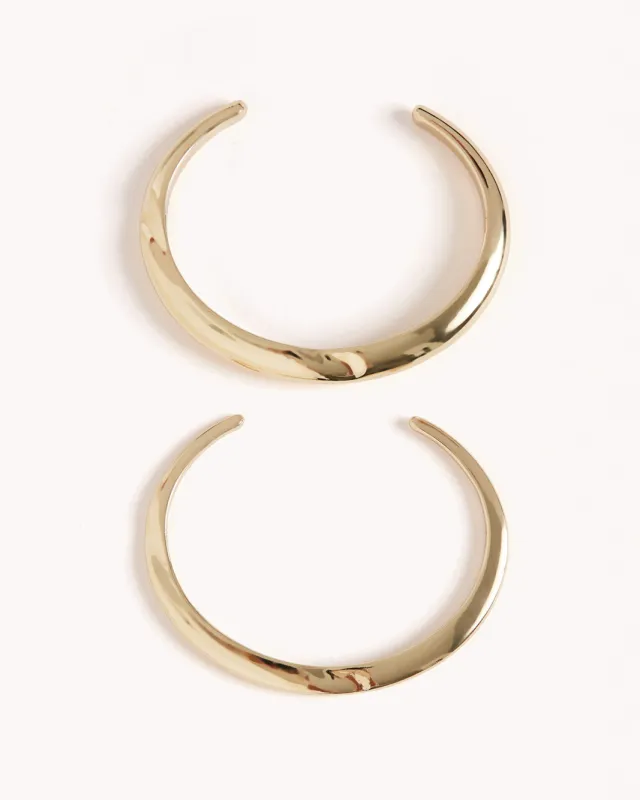 GABI BANGLE 2 PACK - GOLD sold by Billini