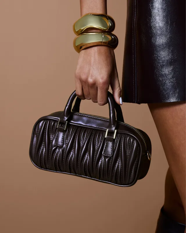 TILDA HANDLE BAG - DARK CACAO sold by Billini