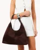 TAMMY SHOULDER BAG - CHOCOLATE SUEDE sold by Billini