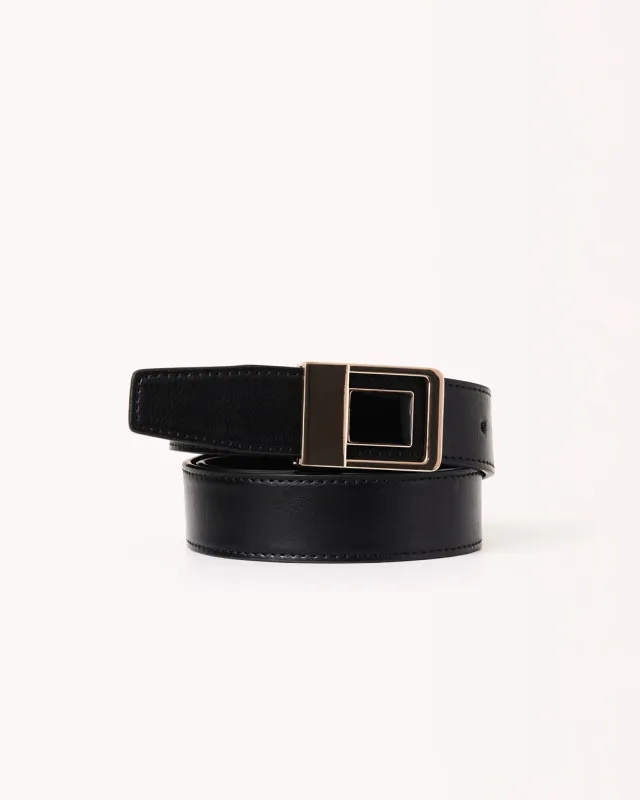 CATTIE BELT - BLACK-GOLD sold by Billini