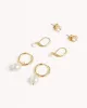 MAEVE 3 PACK EARRINGS - GOLD PLATED 18K sold by Billini