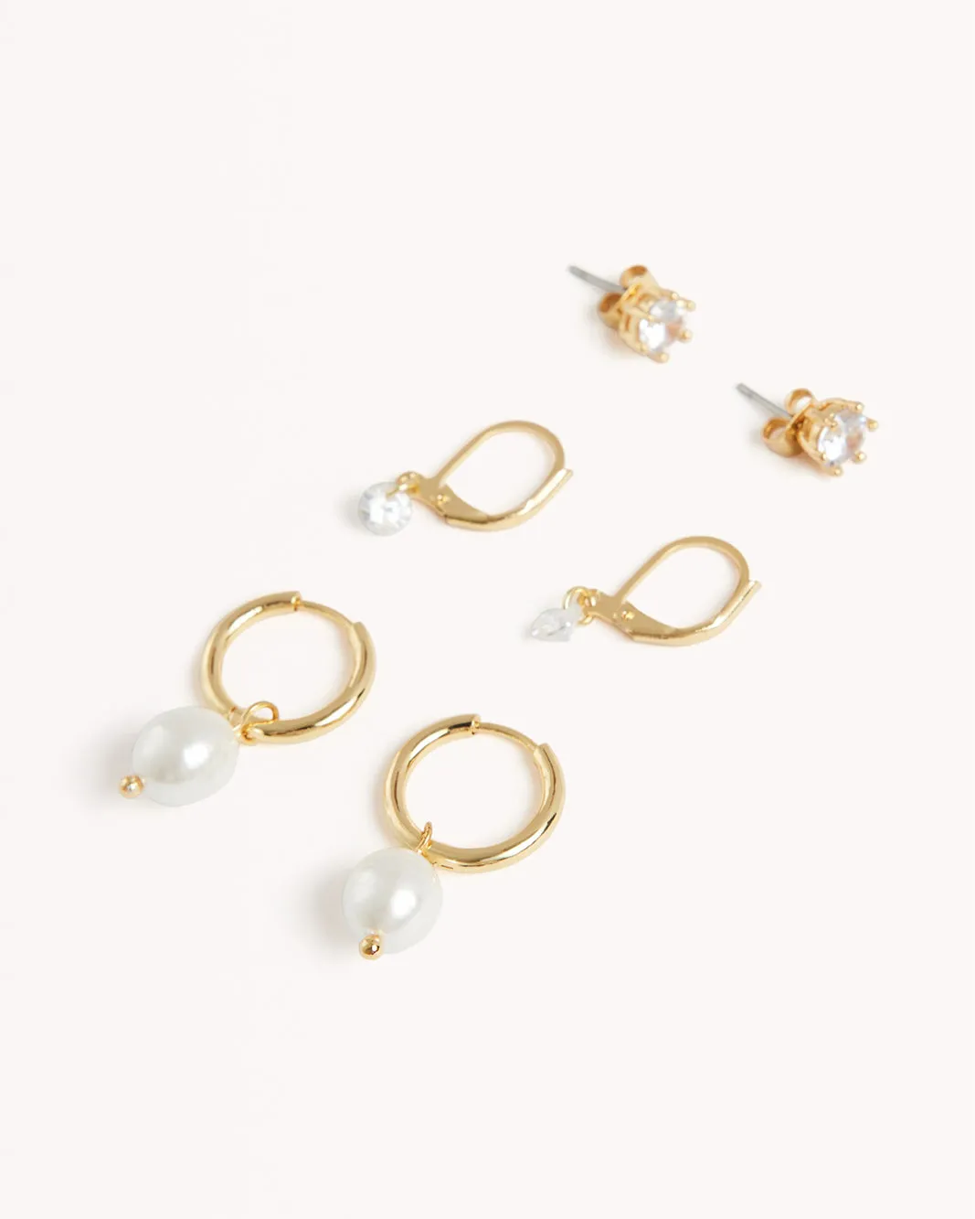 MAEVE 3 PACK EARRINGS - GOLD PLATED 18K sold by Billini product image thumbnail 2
