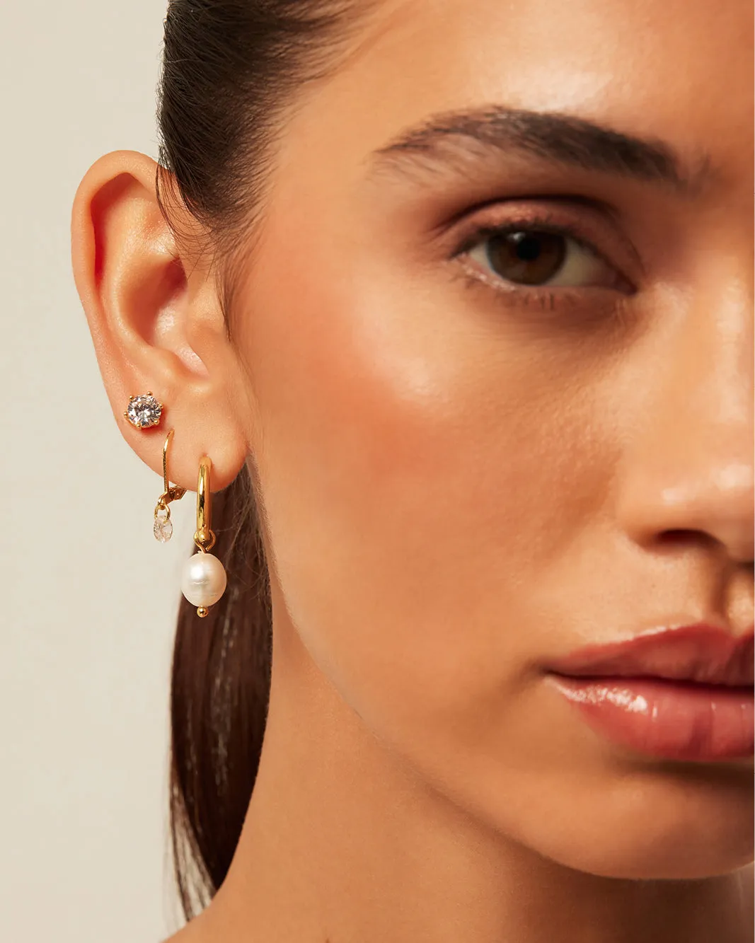 MAEVE 3 PACK EARRINGS - GOLD PLATED 18K sold by Billini