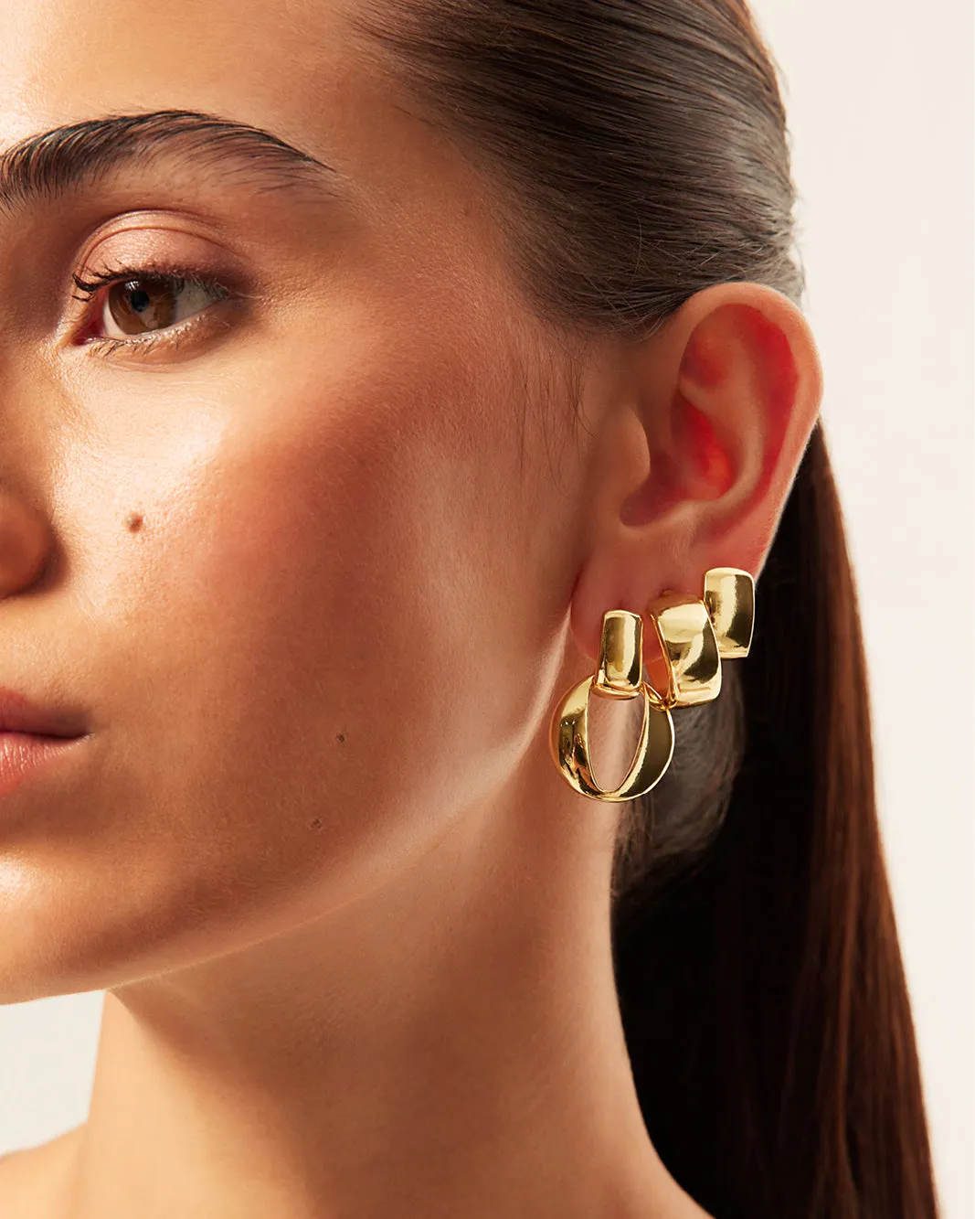 DELPHINE 3 PACK EARRINGS - GOLD PLATED 18K sold by Billini product image thumbnail 3