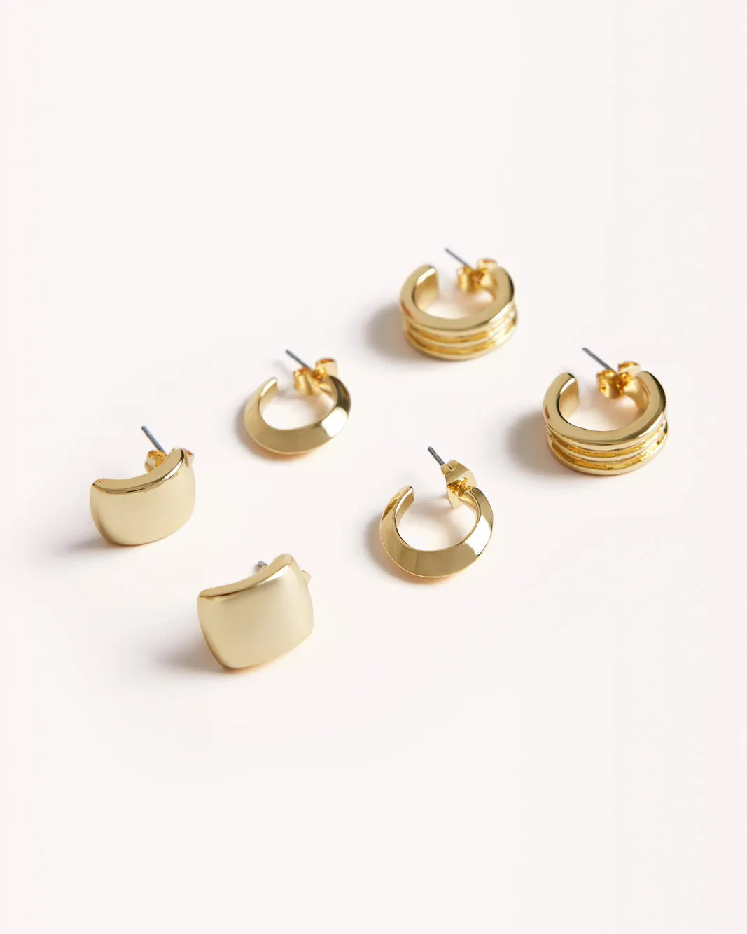 BELLE 3 PACK EARRINGS - GOLD PLATED 18K sold by Billini product image thumbnail 2