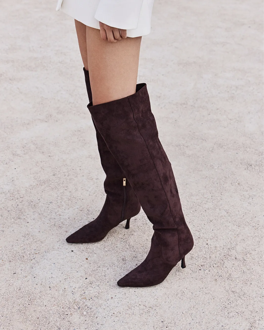 THEIA - DARK CACAO SUEDE sold by Billini product image thumbnail 5