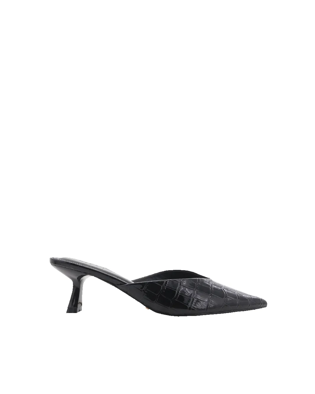 ADELE - BLACK PATENT CROC sold by Billini