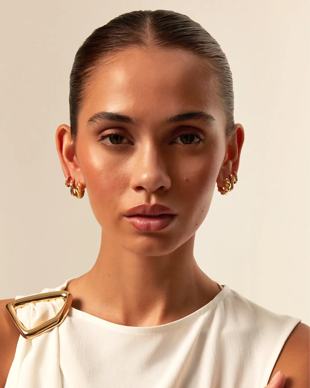 KAYLEE 3 PACK EARRINGS - GOLD PLATED 18K sold by Billini product image thumbnail 3