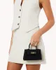 HARIETTE MINI HANDLE BAG - BLACK SAFFIANO sold by Billini