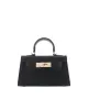 HARIETTE MINI HANDLE BAG - BLACK SAFFIANO sold by Billini