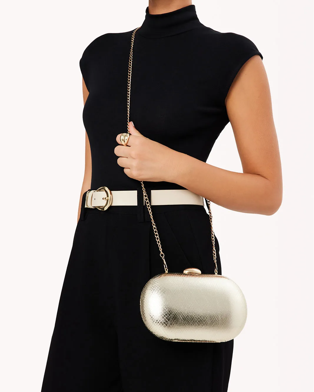 SELENA CLUTCH BAG - GOLD SCALE sold by Billini product image thumbnail 2