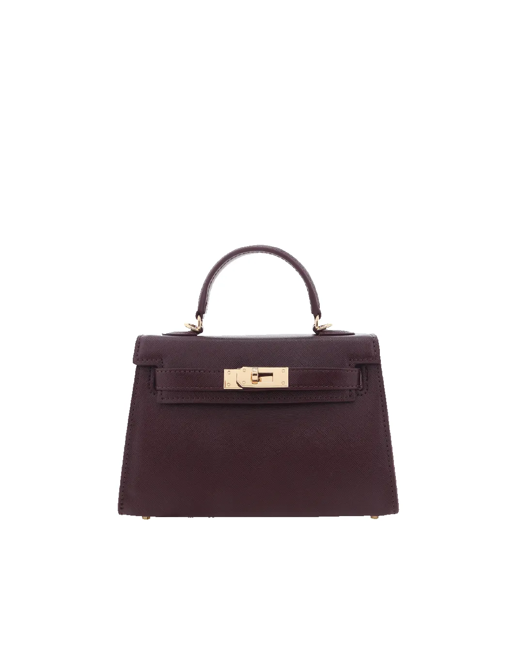 HARIETTE HANDLE BAG - MERLOT SAFFIANO sold by Billini product image thumbnail 4