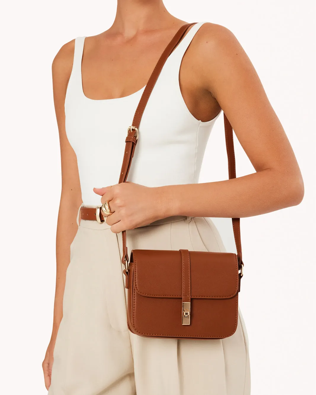 LILAH CROSS BODY BAG - TAN sold by Billini product image thumbnail 2