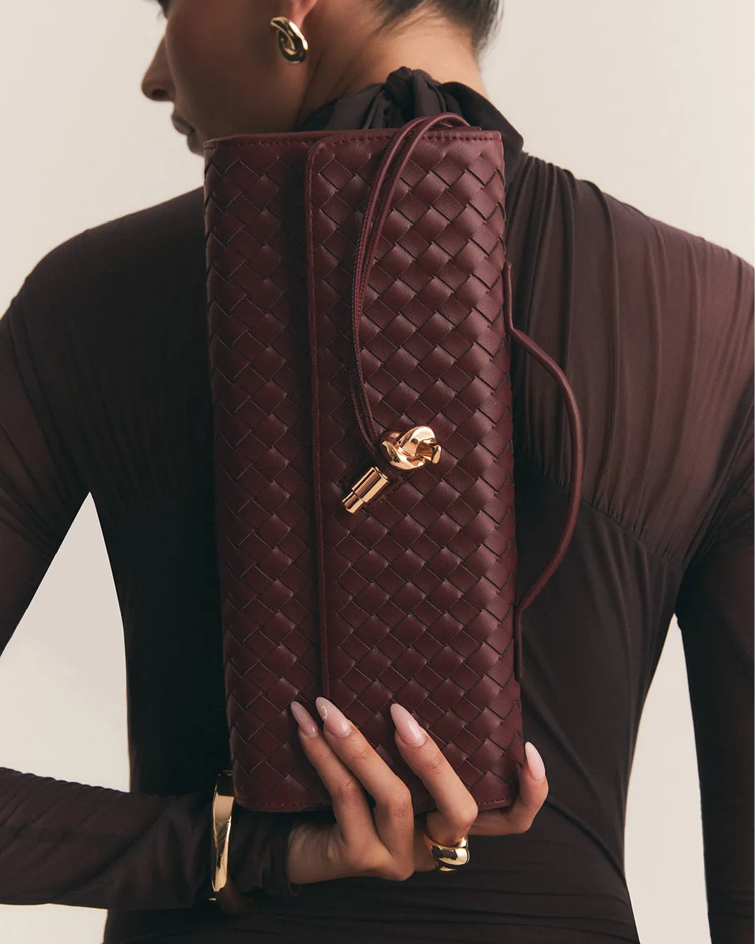 ALICE CLUTCH BAG - WINE sold by Billini product image thumbnail 2