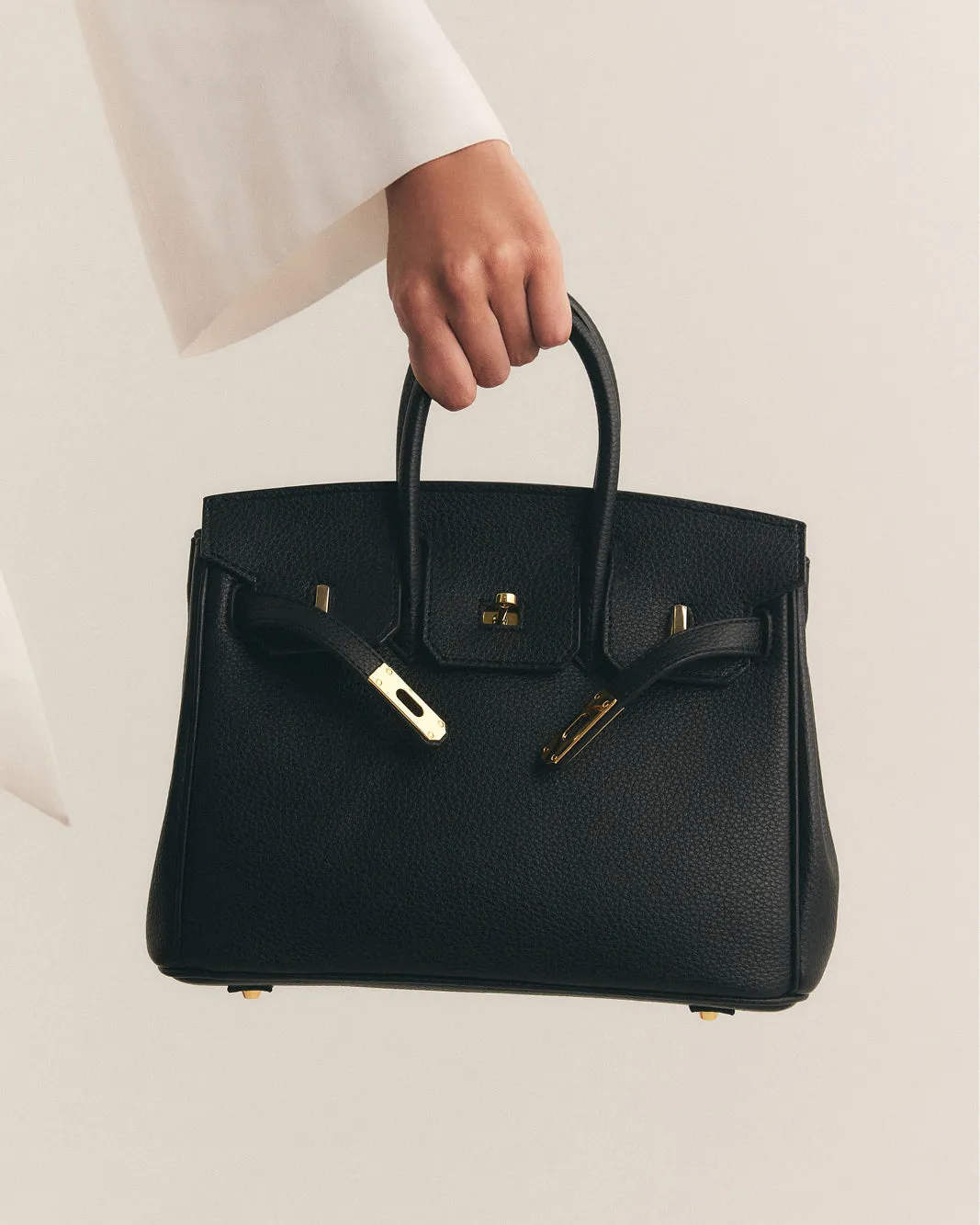 HAMPTON HANDLE BAG - BLACK PEBBLE sold by Billini product image thumbnail 3