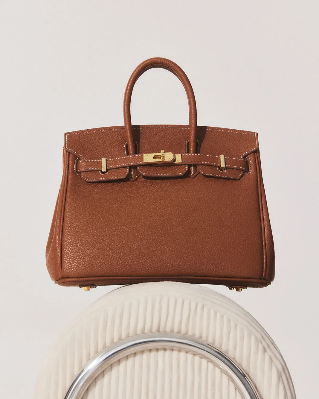 HAMPTON HANDLE BAG - TAN PEBBLE sold by Billini product image thumbnail 2