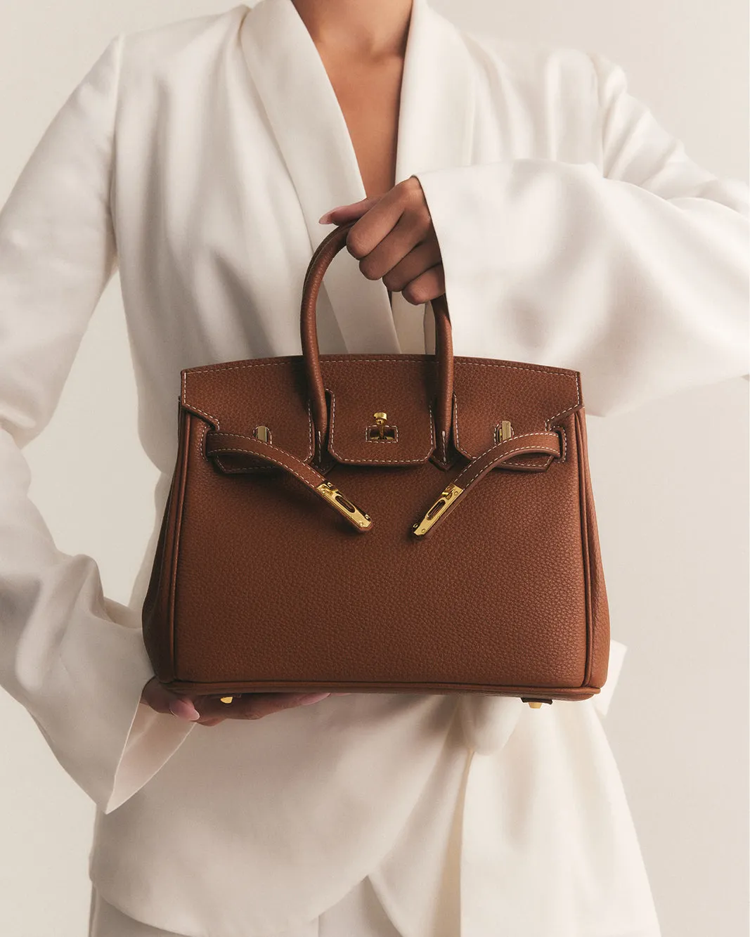 HAMPTON HANDLE BAG - TAN PEBBLE sold by Billini product image thumbnail 3