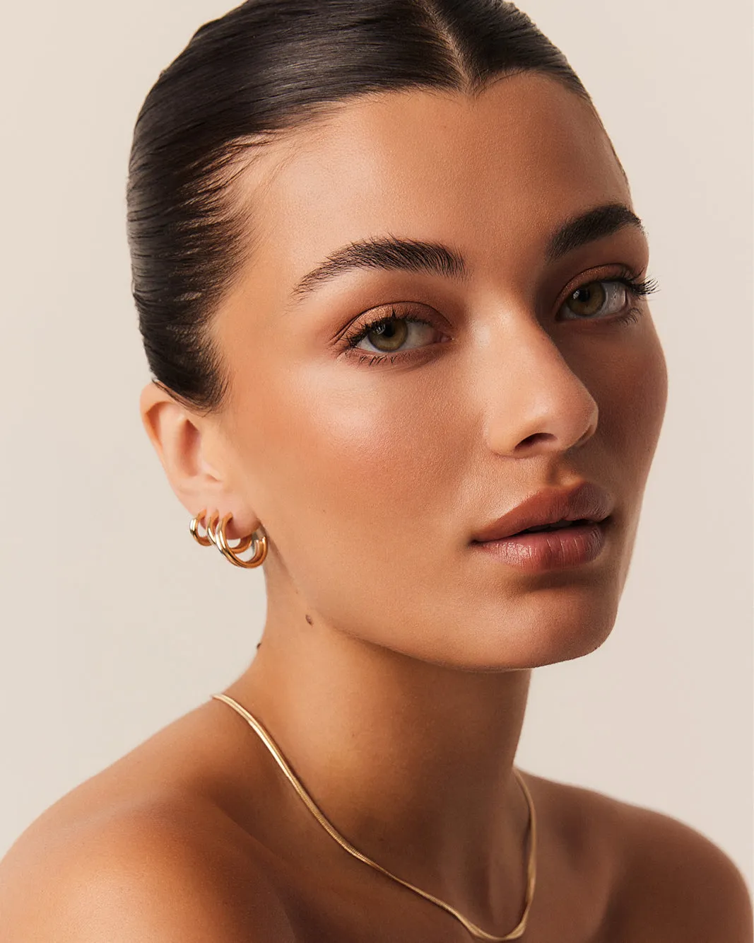 EMILIA 3 PACK EARRINGS - GOLD PLATED 18K-STERLING SILVER sold by Billini product image thumbnail 3