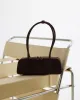 GIA SHOULDER BAG - DARK CACAO SUEDE sold by Billini