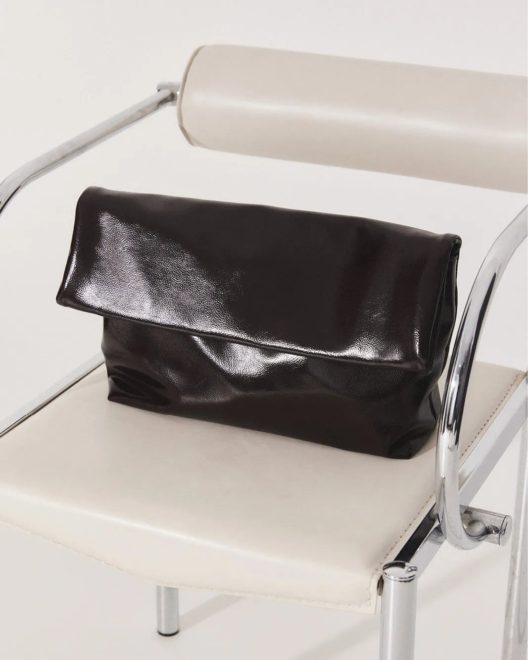 RYLEE CLUTCH BAG - MERLOT CRINKLE PATENT sold by Billini