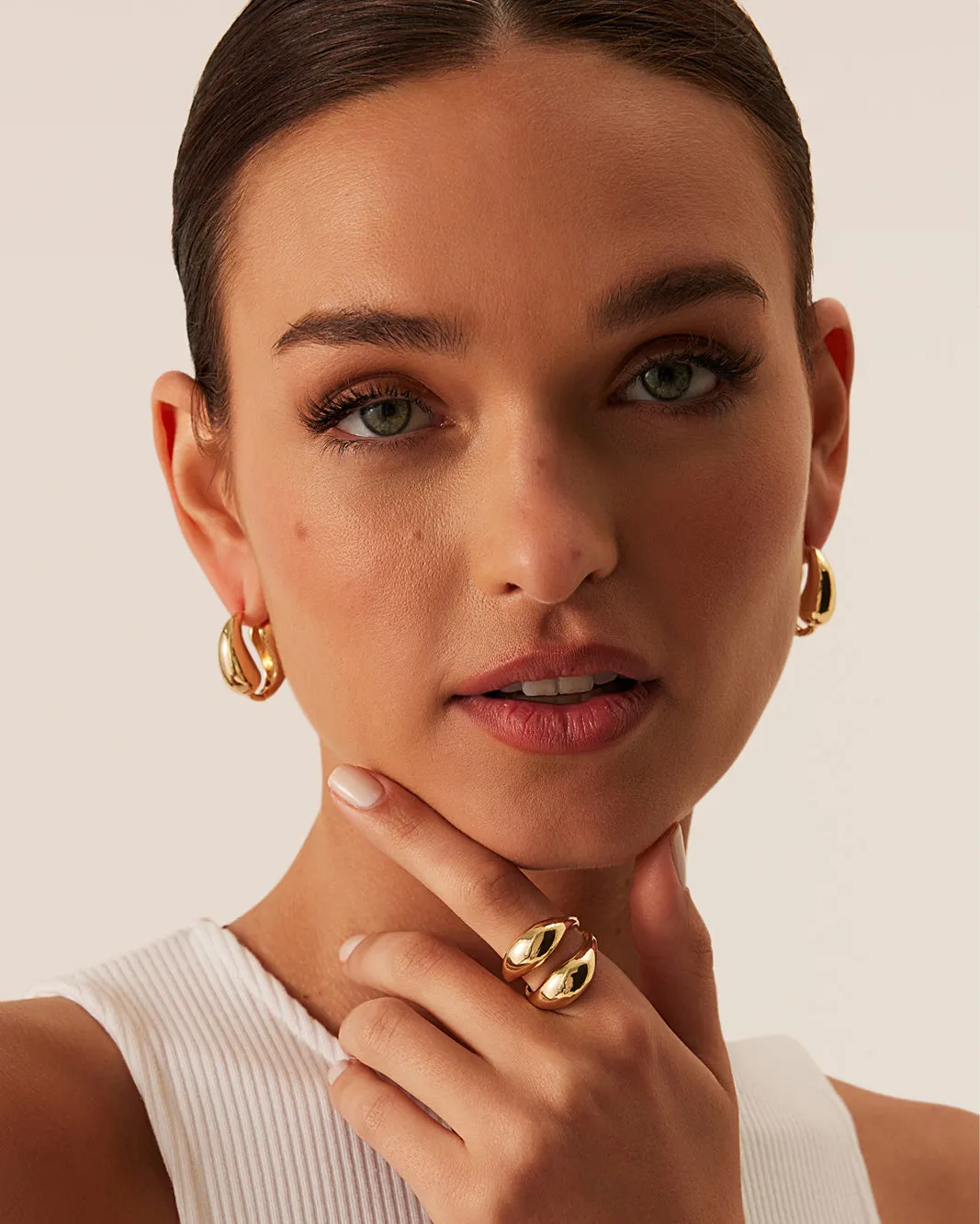 ALDA EARRINGS - GOLD sold by Billini product image thumbnail 3