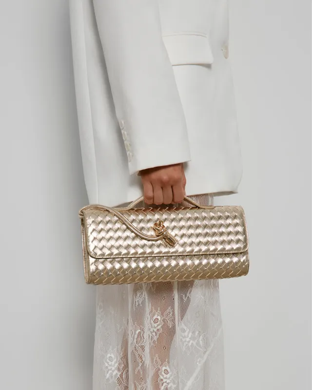 ALICE CLUTCH BAG - GOLD METALLIC sold by Billini