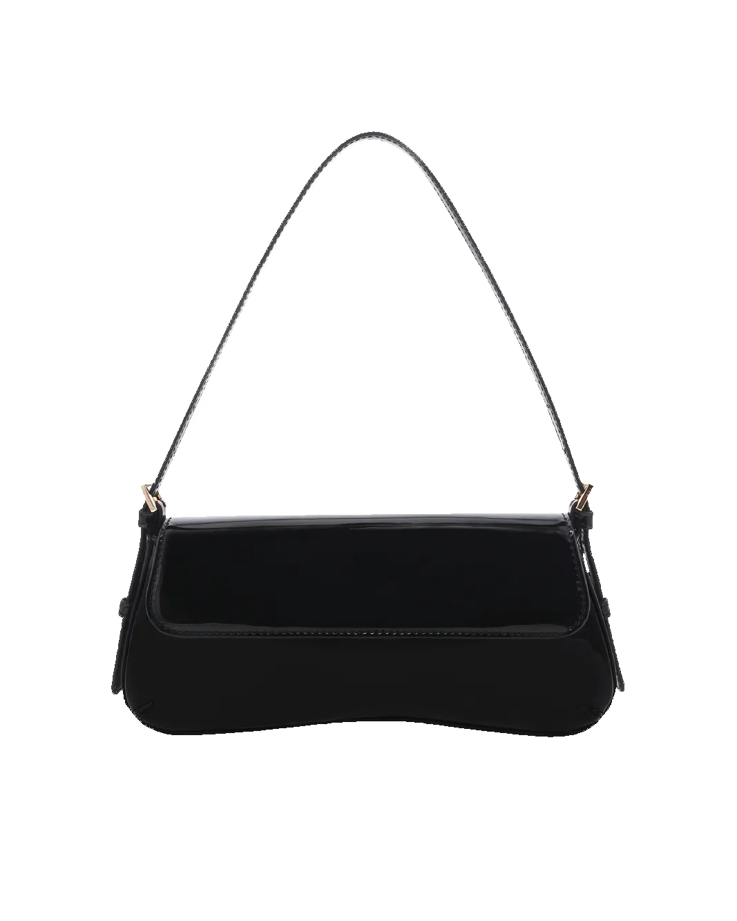SABELLA SHOULDER BAG - BLACK PATENT-GOLD sold by Billini product image thumbnail 3