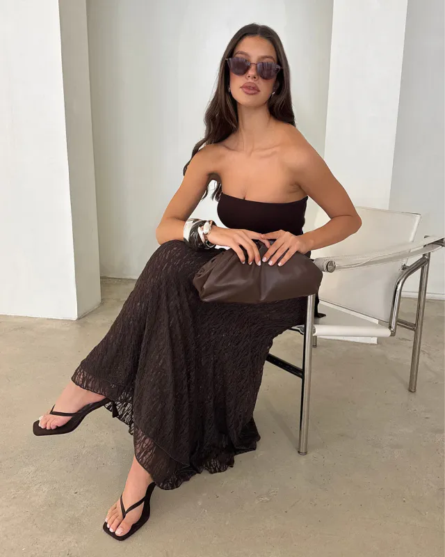 KYLA CLUTCH BAG - CHOCOLATE sold by Billini