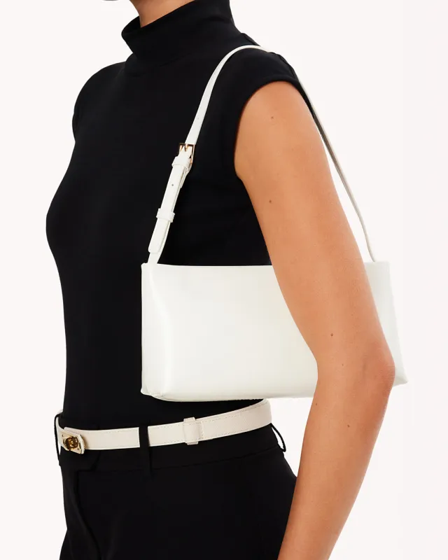 LIVIA SHOULDER BAG - WHITE SHINE sold by Billini