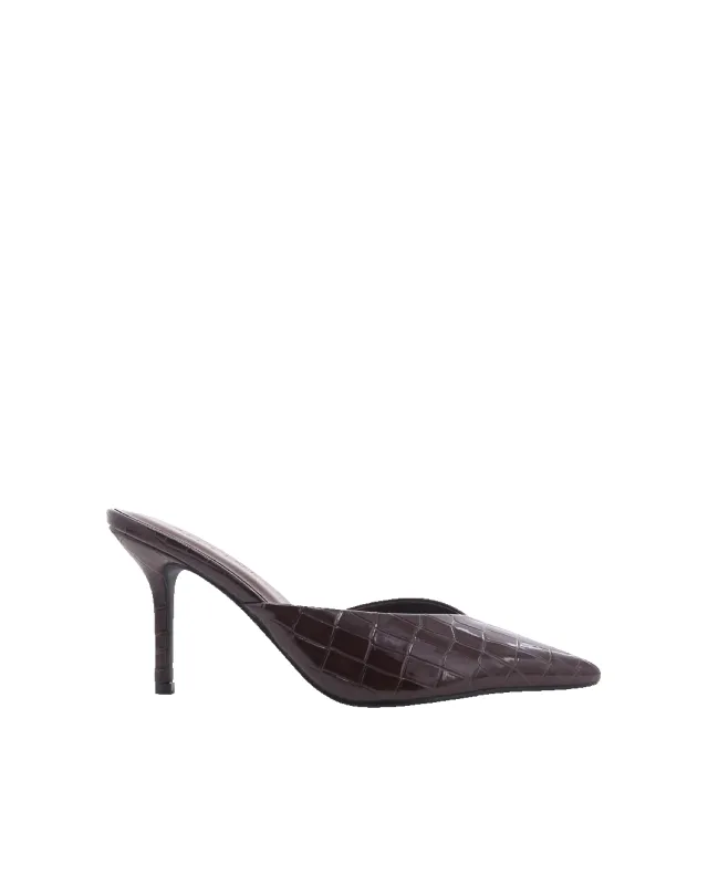 KAREY - DARK CACAO PATENT CROC sold by Billini