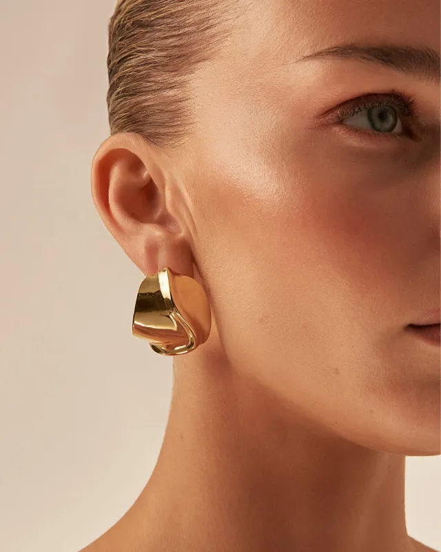 GOLDY EARRINGS - GOLD PLATED 18K sold by Billini